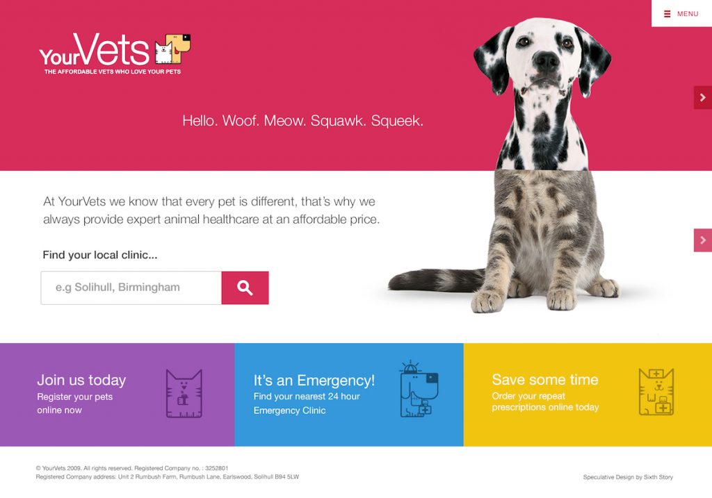 veterinary practice website